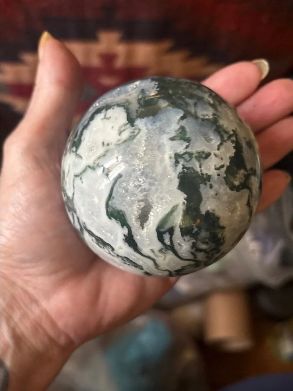 Moss Agate Sphere